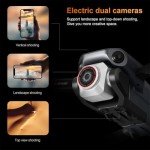 Drones with 4k Ultra-wide Camera,Real-time Vision Screen Handle,Foldable WiFi FPV Drone,RC Quadcopter with Brushless Motor,2 Batteries