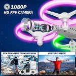 Q9C RC Drone with 720P HD FPV Camera for Kids Cool Toys Gift for Boys Girls Teenage with LED Light,Propeller Full Protect,Hobby Quadcopter with Altitude Hold,2 Batteries and Remote Control,Easy to Fly