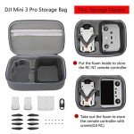 Flyekist Storage Bag for Mini 3 Pro Drone Case Hard Shell Travel Carrying case Compatible with Mini 3 Pro, DJI RC/DJI RC-N1 and Accessories