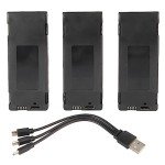 3PCS Drone Battery 2600MAH 3.7V, Drone Battery Long Life Rechargeable, Replacement Lithium Battery for Quadcopter E88, for Brushless for S13 S1 APP8GPS