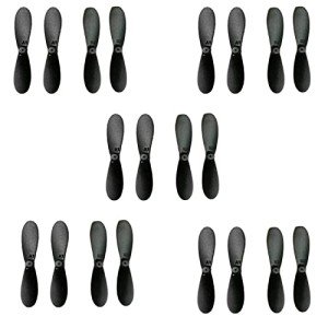 skrnrhrery Mini Propeller, Suitable for Small and Medium UAV quadcopters Nylon Propeller Center Shaft has 0.8 and 1.0mm, Blade Length is 46/42/37mm AB Positive and Negative Propeller (42 mmaxis0.8mm)