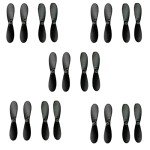 skrnrhrery Mini Propeller, Suitable for Small and Medium UAV quadcopters Nylon Propeller Center Shaft has 0.8 and 1.0mm, Blade Length is 46/42/37mm AB Positive and Negative Propeller (42 mmaxis0.8mm)