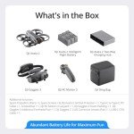 DJI Avata 2 FPV Drone Fly More Combo (3 Batteries) with Camera 4K Including Goggles 3 and RC Motion 3, Immersive Experience, Built-in Propeller Guard, POV Content Bundle with Deco Gear Accessories