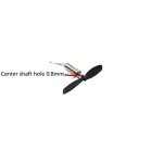 skrnrhrery Mini Propeller, Suitable for Small and Medium UAV quadcopters Nylon Propeller Center Shaft has 0.8 and 1.0mm, Blade Length is 46/42/37mm AB Positive and Negative Propeller (42 mmaxis0.8mm)