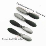 skrnrhrery Mini Propeller, Suitable for Small and Medium UAV quadcopters Nylon Propeller Center Shaft has 0.8 and 1.0mm, Blade Length is 46/42/37mm AB Positive and Negative Propeller (42 mmaxis0.8mm)