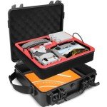 FPVtosky Dual Layer Hard Case for DJI Mini 4 Pro/Mini 3/ Mini 3 Pro Fly More Combo, Waterproof Mavic Mini 4 Pro Drone Carry Case Bag, Fits DJI RC2/ RC, RC-N2/ N1 Accessories