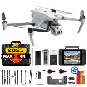 Autel Robotics EVO MAX 4N Drone, Starlight Night-Vision/Wide/Thermal/L~aser 4 Cameras in One UAV, A-Mesh 1.0, 720° Obstacle Avoidance, Triple Anti-Jamming, Hot-Swappable, 42 Mins, IP43, Autel SDK