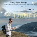 Brushless Super Endurance Foldable Drone with Camera for Beginners–60+ min Flight Time, WiFi FPV Quadcopter with 120°Wide-Angle 4K HD Camera, Brushless Motor, Auto Hover, Follow Me (3 Batteries)