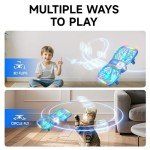 UranHub Drones for Kids, Mini Drone with 5 Lighting Modes, 22-Min Flight Time RC Drone with 2 Batteries/2 Takeoff Options/3D Flip/3-Speed/Propeller Protection Cover, etc, Gift for Kids (Blue)