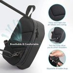 JSVER Carrying Case For DJI Mini Waterproof Shockproof Backpack Case Compatible with DJI Mini/Air/Mavic 1/AVATA Remote & Smart Controller, Propellers, Battery and Accessories