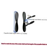 skrnrhrery Mini Propeller, Suitable for RC Aircraft Special Nylon Props Central axis 0.8MM Blade Length 46/42/37/MM Positive and Negative AB propellers Mini Quadcopter Accessories (42mm)