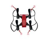 skrnrhrery Mini Propeller, Suitable for RC Aircraft Special Nylon Props Central axis 0.8MM Blade Length 46/42/37/MM Positive and Negative AB propellers Mini Quadcopter Accessories (42mm)