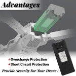 RC Drone Battery and Charging Cable Set, 3.7V 1800mAh RC Drones Lithium Battery, UAV Replacement Battery Drone Accessories for E88 E88PRO E525 PRO RC Drone