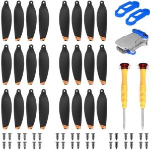 24Pcs Propellers Blades for DJI Mini 2 & 2 SE, Low-Noise Quick-Release Props Compatible with DJI Mini 2 & 2 SE Accessories [Extra Propeller Holder]
