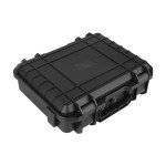 T TOVIA Protective Storage Box with Foam, Waterproof & Shockproof Protector Hard Case for Drones, Camera,Equipments, Tool, 9.8 ”x7.9”x3”，Black