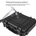 T TOVIA Protective Storage Box with Foam, Waterproof & Shockproof Protector Hard Case for Drones, Camera,Equipments, Tool, 9.8 ”x7.9”x3”，Black