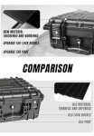 Jack Boss 14x 11.5x 6 Inch Hard Case, Portable Weather Waterproof Protective Camera Case with Customizable Foam, Fit Use of Drones, Camera, Equipments, Black