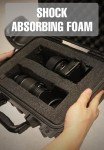 Jack Boss 14x 11.5x 6 Inch Hard Case, Portable Weather Waterproof Protective Camera Case with Customizable Foam, Fit Use of Drones, Camera, Equipments, Black