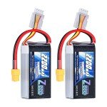 Zeee 3S Lipo Battery 2200mAh 11.1V 50C Shorty Pack Battery with XT60 Plug for RC Car Truck RC Vehicles Boat Drone RC Airplane Quadcopter Helicopter FPV Racing Hobby Models(2 Pack)