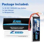Zeee 3S Lipo Battery 2200mAh 11.1V 50C Shorty Pack Battery with XT60 Plug for RC Car Truck RC Vehicles Boat Drone RC Airplane Quadcopter Helicopter FPV Racing Hobby Models(2 Pack)