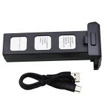 Blomiky 28.86Wh 11.1V 3S 2600mAh Li-Po Rechargeable Battery and Charger Cable Compatible with Bwine F7GB2 F7 75 Mins 9800FT SJRC F7 F7S RC Quadcopter Drone / F7 Battery