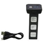 Blomiky 28.86Wh 11.1V 3S 2600mAh Li-Po Rechargeable Battery and Charger Cable Compatible with Bwine F7GB2 F7 75 Mins 9800FT SJRC F7 F7S RC Quadcopter Drone / F7 Battery