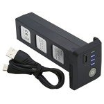 Blomiky 28.86Wh 11.1V 3S 2600mAh Li-Po Rechargeable Battery and Charger Cable Compatible with Bwine F7GB2 F7 75 Mins 9800FT SJRC F7 F7S RC Quadcopter Drone / F7 Battery