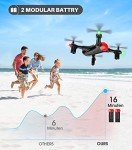 Syma X400 Mini Drone with Camera for Adults & Kids HD Wifi FPV Quadcopter with App Control, Altitude Hold, 3D Flip, One Key Function, Headless Mode, 2 Batteries, Easy to Fly for Beginners