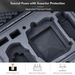 Lykus Titan MM410 Waterproof Hard Case for DJI Mini 4 Pro/Mini 3/Pro and RC2/RC/RC-N2/N1, Support 7 batteries and RC lanyard [CASE ONLY]