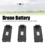 Bewinner 3PCS 3.7V 2600mAh LiPo Battery, High Battery Capacity, Rechargeable Quadcopter Drone Lithium Batter for E88max E99max P8 a15, Mini Drone Battery Spare Parts