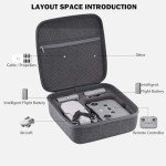 Busfose Carrying Case for DJI Mini 4K/Mini 2 SE, Hard Shell Storage Bag Portable Travel Box