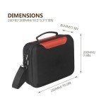 JSVER Hard Travel Case for DJI Mini 4/Mini 3 Pro, Carrying Case for DJI RC/RC-N2, Remote Controller, Batteries, Propellers and Accessories