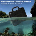 HOPELJ Waterproof Hard Case for DJI Mini 4K/2, Shock Absorbing and Pressure Resistant Carrying Case for DJI Mini 4K/2 Drone, Controller, Battery and Battery Charger