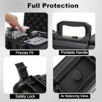 HOPELJ Waterproof Hard Case for DJI Mini 4K/2, Shock Absorbing and Pressure Resistant Carrying Case for DJI Mini 4K/2 Drone, Controller, Battery and Battery Charger