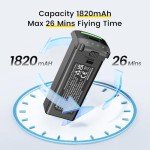DEERC D65 Intelligent Modular Drone Battery, 7.7V 1820mAh Lithium-ion Battery, Battery for D65 GPS Drones with Camera for Adults 4K, Provide 26 Minutes of Drone Flight time, D65 Accessories