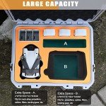 keketoha Hard Case for DJI Mini 3 Pro/3/Mini 4 Pro, Waterproof Pressure Resistant Carrying Case Accessories - Fits Latest for DJI RC (Included Neck Strap)