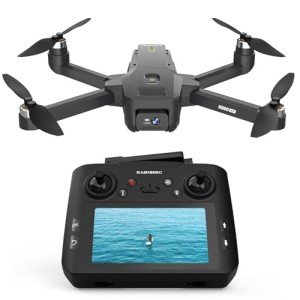 K600GPS Drone with Camera, 4.5inch LCD RC Screen, 32G SD Card, GPS Auto Return, Gesture Flight, Brushless Motor, Optical Flow, Modular Battery, 3 Speeds for Adults/Beginners