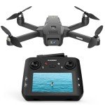 K600GPS Drone with Camera, 4.5inch LCD RC Screen, 32G SD Card, GPS Auto Return, Gesture Flight, Brushless Motor, Optical Flow, Modular Battery, 3 Speeds for Adults/Beginners