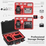 STARTRC PHOTO Mini 4 Pro/3 Case,Portable Hard Waterproof Case for DJI Mini 4 Pro/Mini 3/Mini 3 Pro /RC2/RC Controller/7 Battery/Othter Accessories