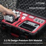STARTRC PHOTO Mini 4 Pro/3 Case,Portable Hard Waterproof Case for DJI Mini 4 Pro/Mini 3/Mini 3 Pro /RC2/RC Controller/7 Battery/Othter Accessories