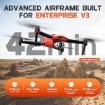 Autel Robotics EVO II Dual 640T Enterprise V3, 640*512 30Hz T~hermal&8" RYYB CMOS Sensor,10 Color Schemes, 4X lossless Zoom, 42 Min,15KM Transmission, Support Remote ID,w/Strobe/Spotlight/ Loudspeaker
