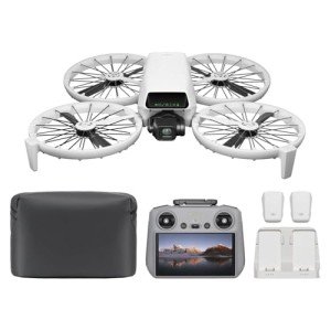 DJI Flip Fly More Combo With RC 2 Screen Remote Controller, Drone With 4K UHD Camera for Adults, Palm Takeoff, Auto Return, Intelligent Flight, 3 Batteries for 93-Min Flight Time, Gray