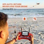 SwellPro FD3 Fisherman Fishing Drone - 4.4LBS Payload, 1.3KM Range, Auto Drop & Return, IP67 Waterproof, 4K Camera, Advanced Set for Adults