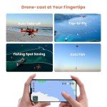 SwellPro FD3 Fisherman Fishing Drone - 4.4LBS Payload, 1.3KM Range, Auto Drop & Return, IP67 Waterproof, 4K Camera, Advanced Set for Adults
