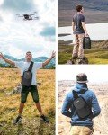 PEKREWS Mini 4K Case, Portable Mini 2 SE Backpack Compatible with DJI RC N1 Controller, Travel Drone Bag for Charging Hub and 3 Batteries, Waterproof RC N1 Carrying Case for DJI Drone Accessories