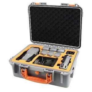 YETEETH Hard Case for DJI Air 3S Air 3, Waterproof Pressure Resistant Carrying Case for DJI Air 3S/3 Accessories - Fits for RC 2/RC-N2/RC-N3 (Grey)