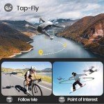 WeFone Drones with Camera for Adults 4k, WF31 GPS RC Drone FPV Foldable Quadcopter for Beginner with Brushless Motor, 5G Wi-Fi Transmission, Auto Return, Follow Me, Waypoints, 50 Min Flight Time