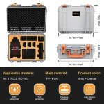 YETEETH Hard Case for DJI Air 3S Air 3, Waterproof Pressure Resistant Carrying Case for DJI Air 3S/3 Accessories - Fits for RC 2/RC-N2/RC-N3 (Grey)