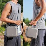 Skyreat Neo Case, Portable PU Leather Small Shoulder Bag for DJI Neo Drone and Batteries Accessories