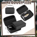 Relaxweex EVA Hard Case with Foam Protective Hard Case EVA Shockproof Outdoor for Storage of Drones, Digital Products, Electronic Instruments with Knife(6.7 x 4.7 x 3 Inch)